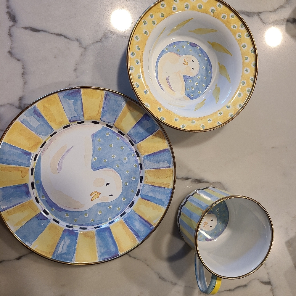 MacKenzie-Childs 3PC Duck Children's Set
